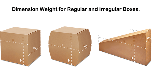 الوزن الأبعاد